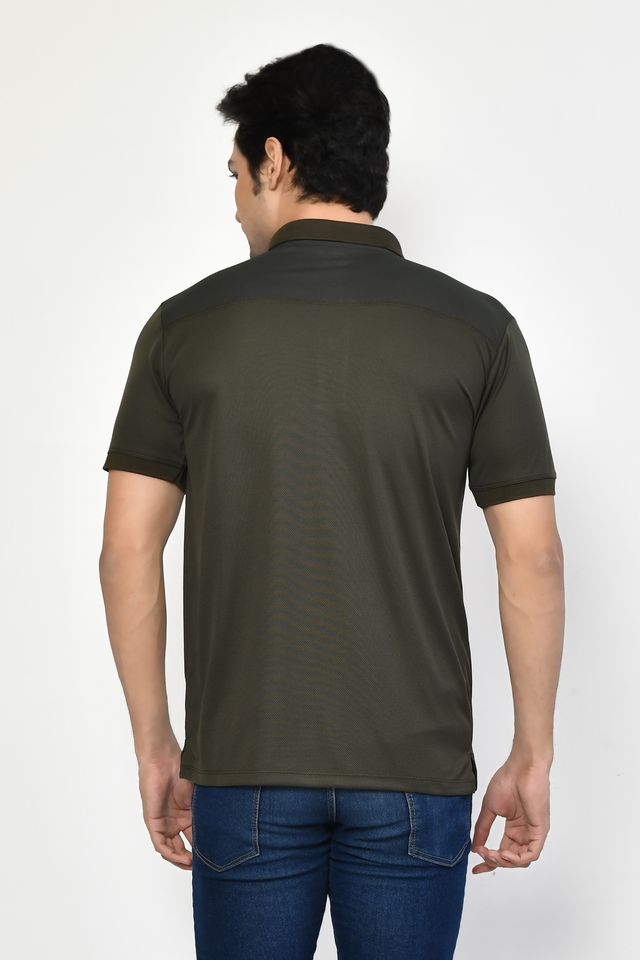 Men's Casual Regular Fit Solid Tshirts combo I Collared Neck I Half Sleeve Polo T-shirts - Light Green, Algae green, Berry Red & White