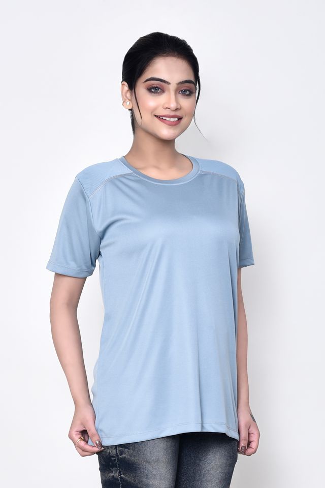 Casual Regular Fit Cotton Round Neck Half Sleeve T-shirt for Women
