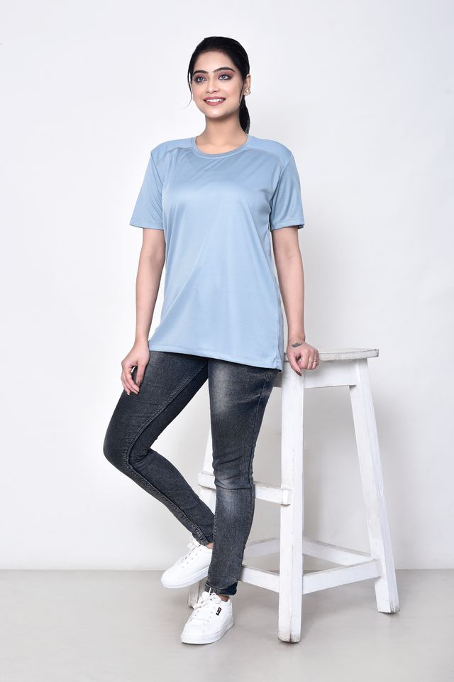 Casual Regular Fit Cotton Round Neck Half Sleeve T-shirt for Women