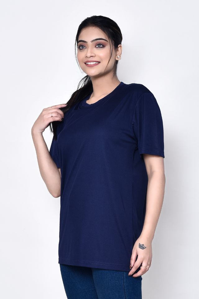 Casual Regular Fit Cotton Round Neck Half Sleeve T-shirt for Women