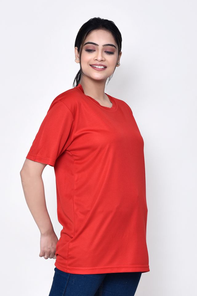 Casual Regular Fit Cotton Round Neck Half Sleeve T-shirt for Women