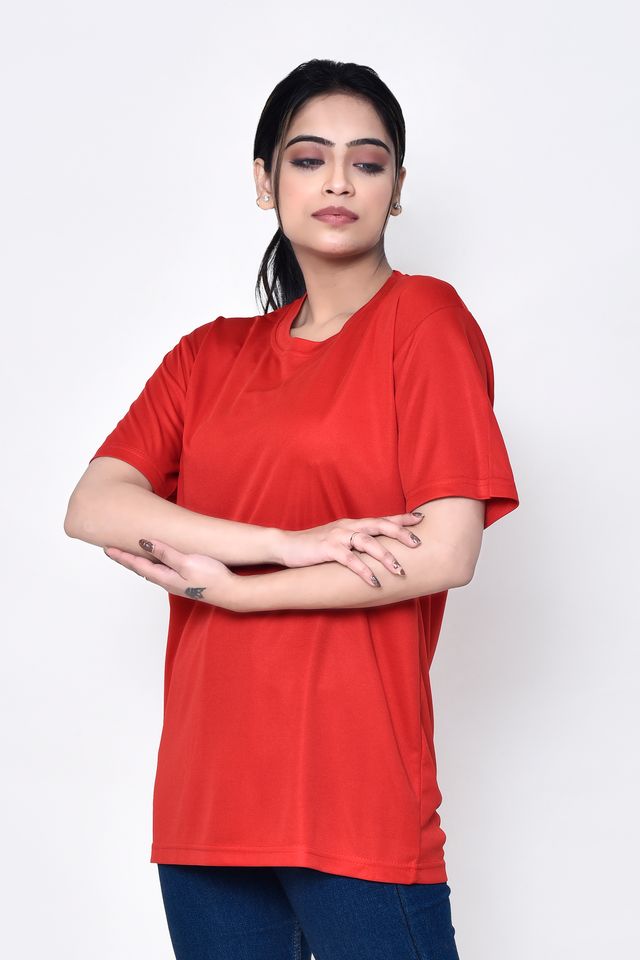 Casual Regular Fit Cotton Round Neck Half Sleeve T-shirt for Women