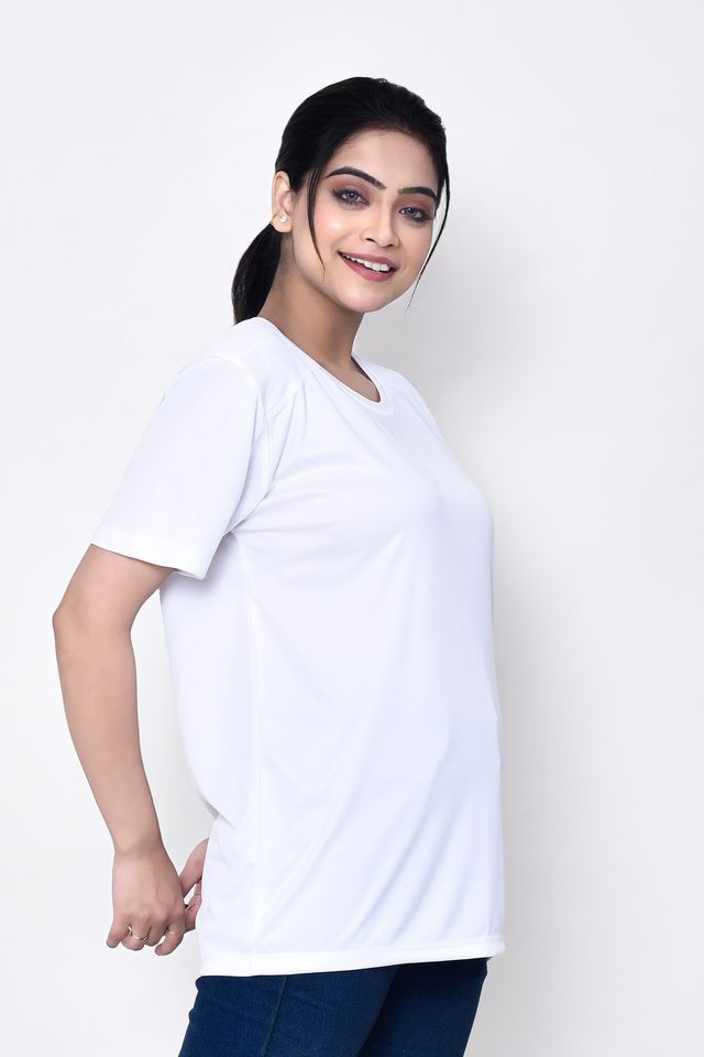 Casual Regular Fit Cotton Round Neck Half Sleeve T-shirt for Women