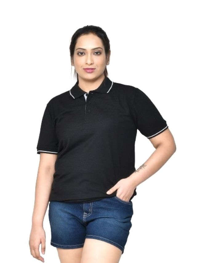 Regular Fit Pure Cotton Solid T-shirts Combo with Collar Neck and Half Sleeves I Unisex Polo Tshirts For Everyday wear