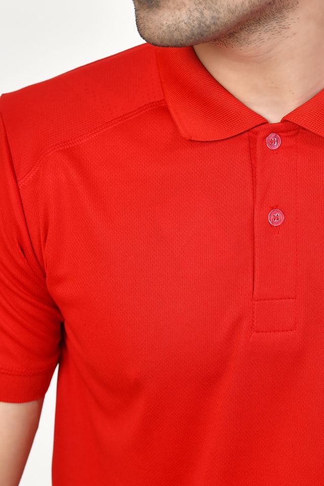 Men's Casual Regular Fit Collared Neck Polo T-shirt