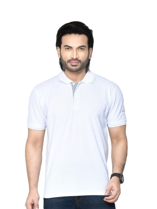 Regular Fit Pure Cotton Solid T-shirts Combo with Collar Neck and Half Sleeves I Unisex Polo Tshirts For Everyday wear