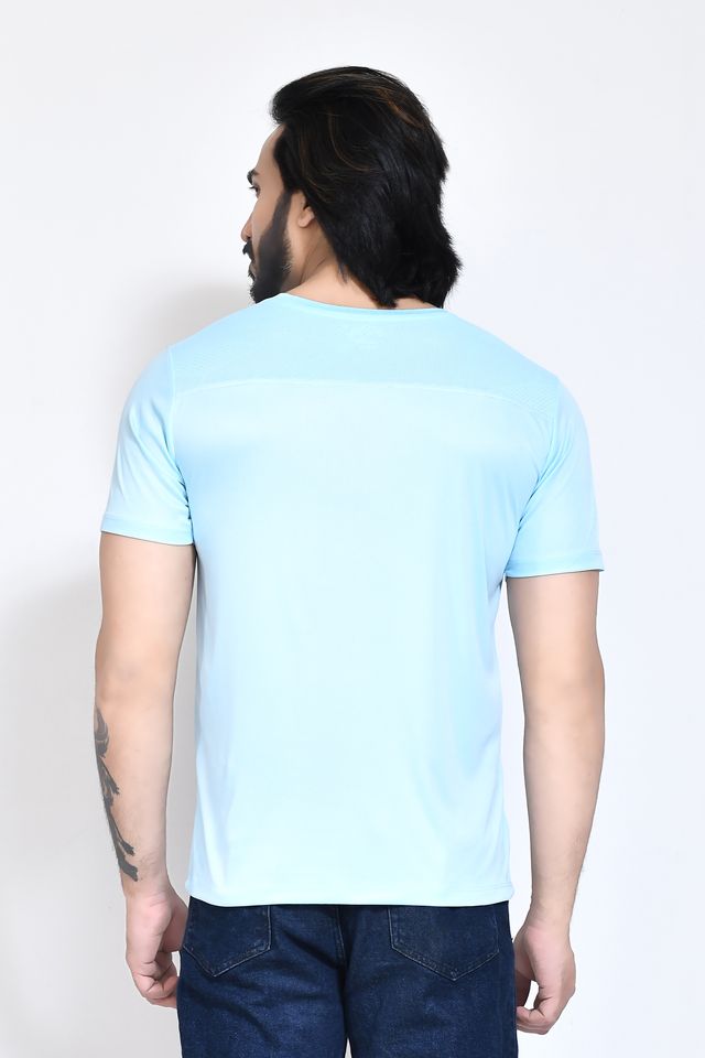 Men's Casual Regular Fit Kulty Fabric Solid Round Neck T-shirt with Half Sleeve I Comfortable and Breathable Western Outfit