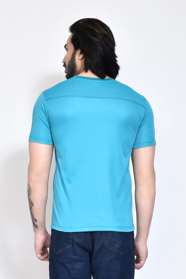 Men's Casual Regular Fit Kulty Fabric Solid Round Neck T-shirt with Half Sleeve I Comfortable and Breathable Western Outfit