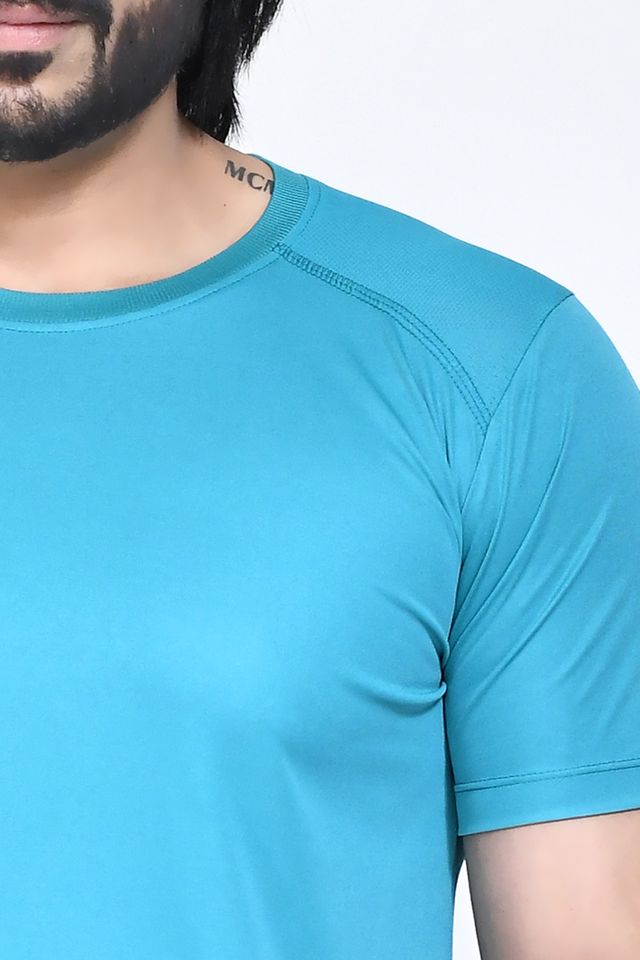 Men's Casual Regular Fit Kulty Fabric Solid Round Neck T-shirt with Half Sleeve I Comfortable and Breathable Western Outfit