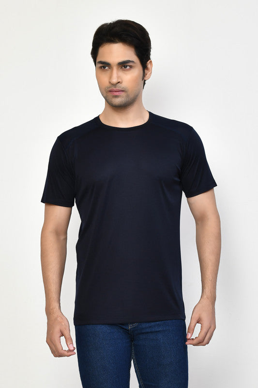 Roy's Casual Regular Fit Cotton Round Neck Half Sleeve T-shirt