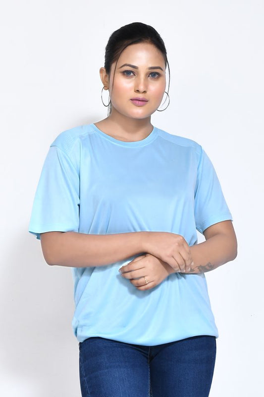 Women's Casual Regular Fit Kulty Fabric Solid Round Neck T-shirt with Half Sleeve I Comfortable and Breathable Western Outfit