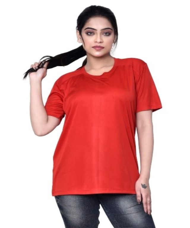 Casual Regular Fit Cotton Round Neck Half Sleeve T-shirt for Women