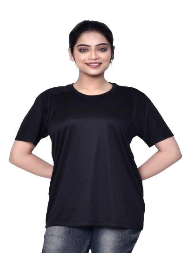 Casual Regular Fit Cotton Round Neck Half Sleeve T-shirt for Women