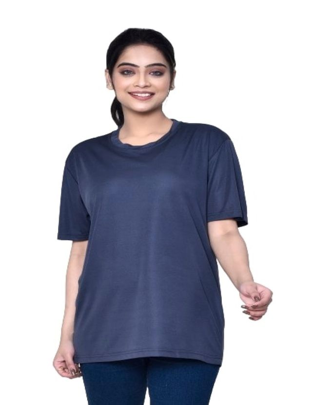 Casual Regular Fit Cotton Round Neck Half Sleeve T-shirt for Women