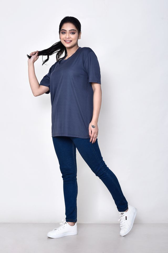 Casual Regular Fit Cotton Round Neck Half Sleeve T-shirt for Women