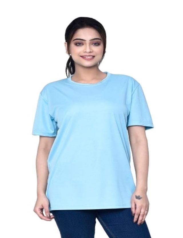 Casual Regular Fit Cotton Round Neck Half Sleeve T-shirt for Women