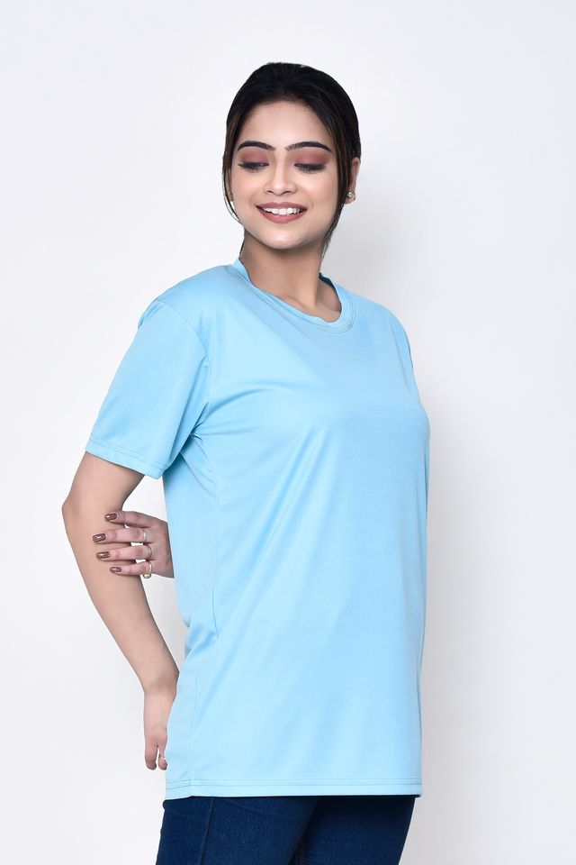 Casual Regular Fit Cotton Round Neck Half Sleeve T-shirt for Women