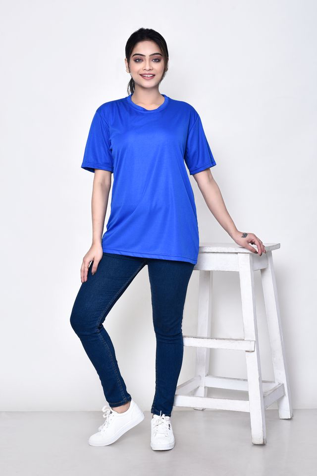 Casual Regular Fit Cotton Round Neck Half Sleeve T-shirt for Women