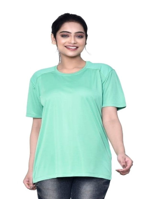 Casual Regular Fit Cotton Round Neck Half Sleeve T-shirt for Women