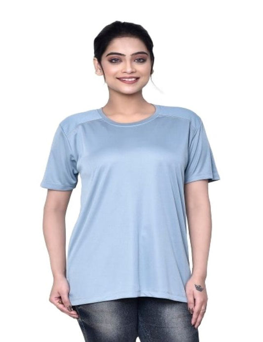 Casual Regular Fit Cotton Round Neck Half Sleeve T-shirt for Women