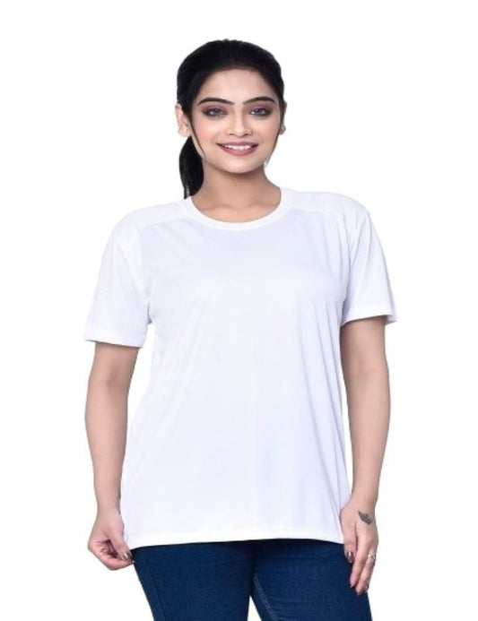 Casual Regular Fit Cotton Round Neck Half Sleeve T-shirt for Women