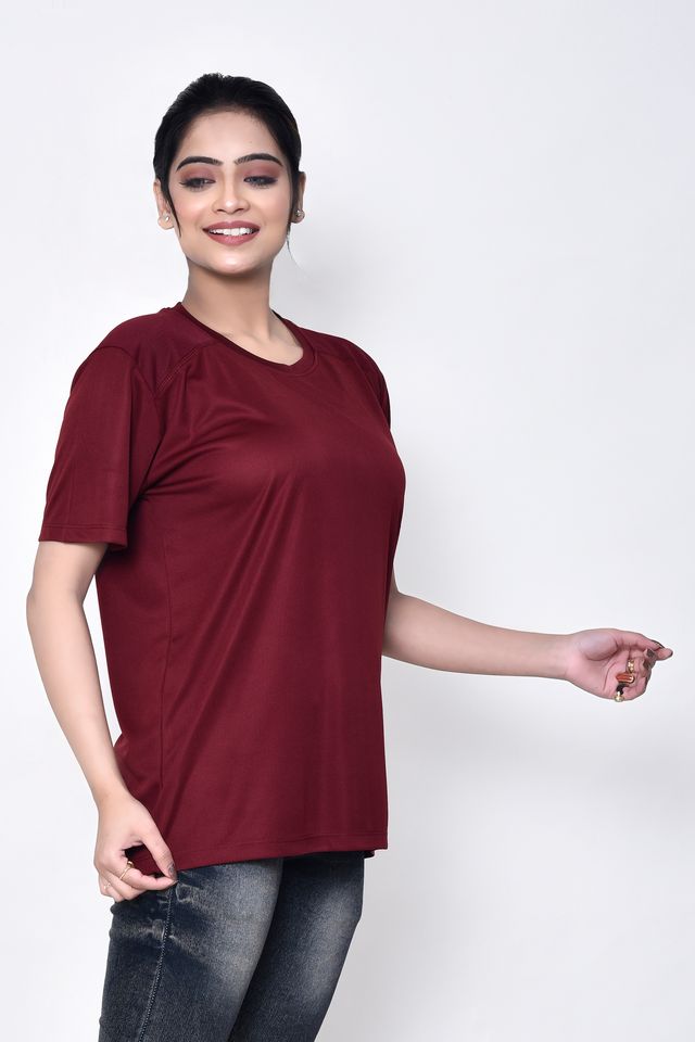 Casual Regular Fit Cotton Round Neck Half Sleeve T-shirt for Women